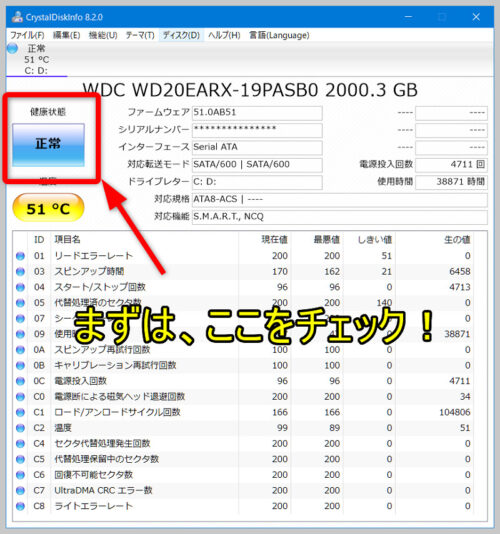 HDD・SSDの健康状態を可視化するCrystalDiskInfoの導入と見方