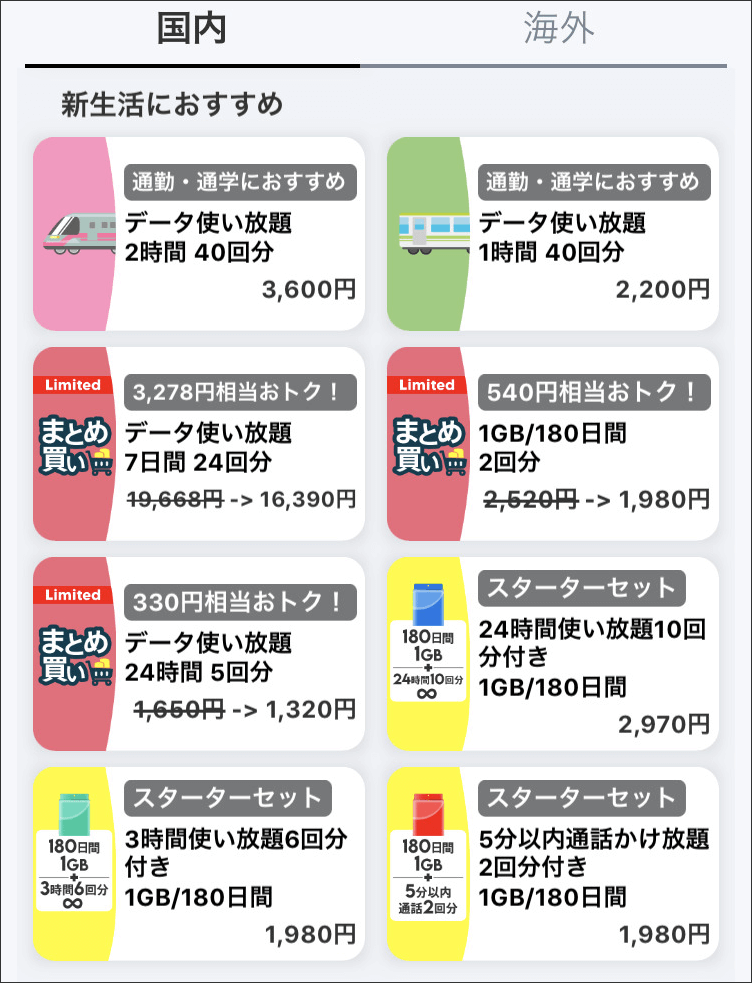 povo2.0新生活おすすめトッピング