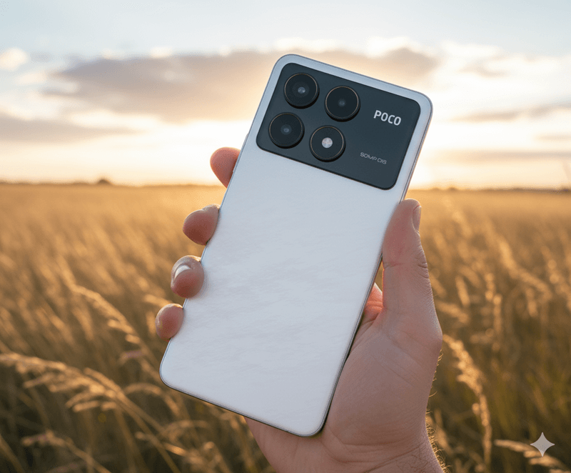 POCO F6 Proを手に持つ画像イメージ