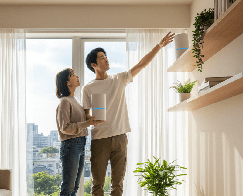 Speed Wi-Fi HOME 5G L13 設置場所確認 image