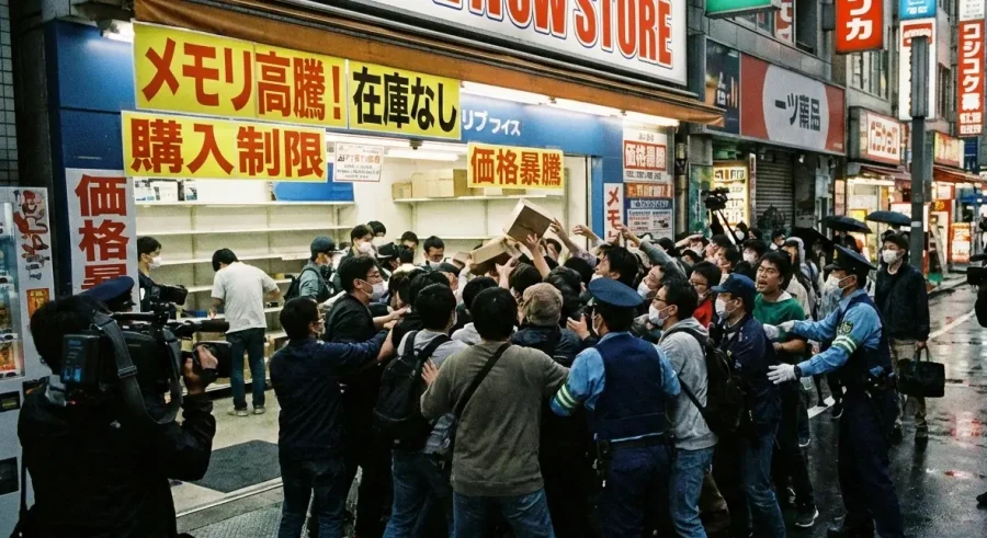 メモリ高騰パニックイメージ