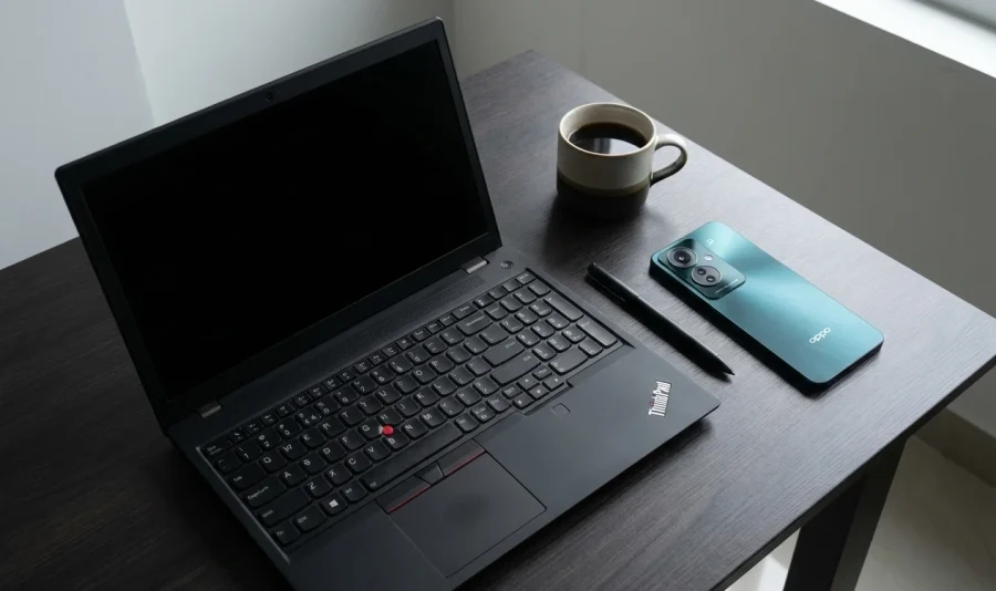 ThinkPadのある部屋の風景