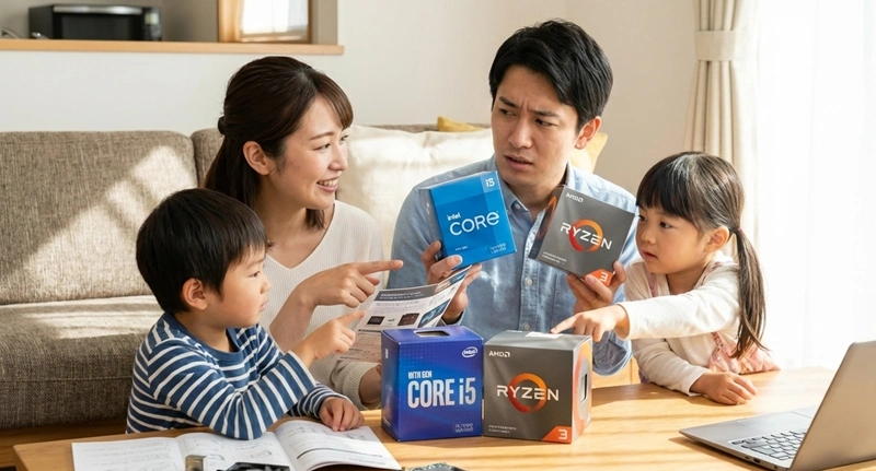 IntelとRyzenの特徴を理解して選ぶ