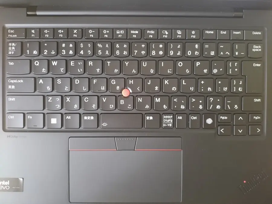 ThinkPad X1 Carbon Gen 12 キーボード画像