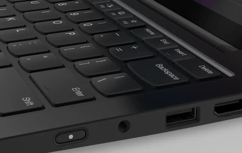 ThinkPad X1の側面とキーのアップ画像