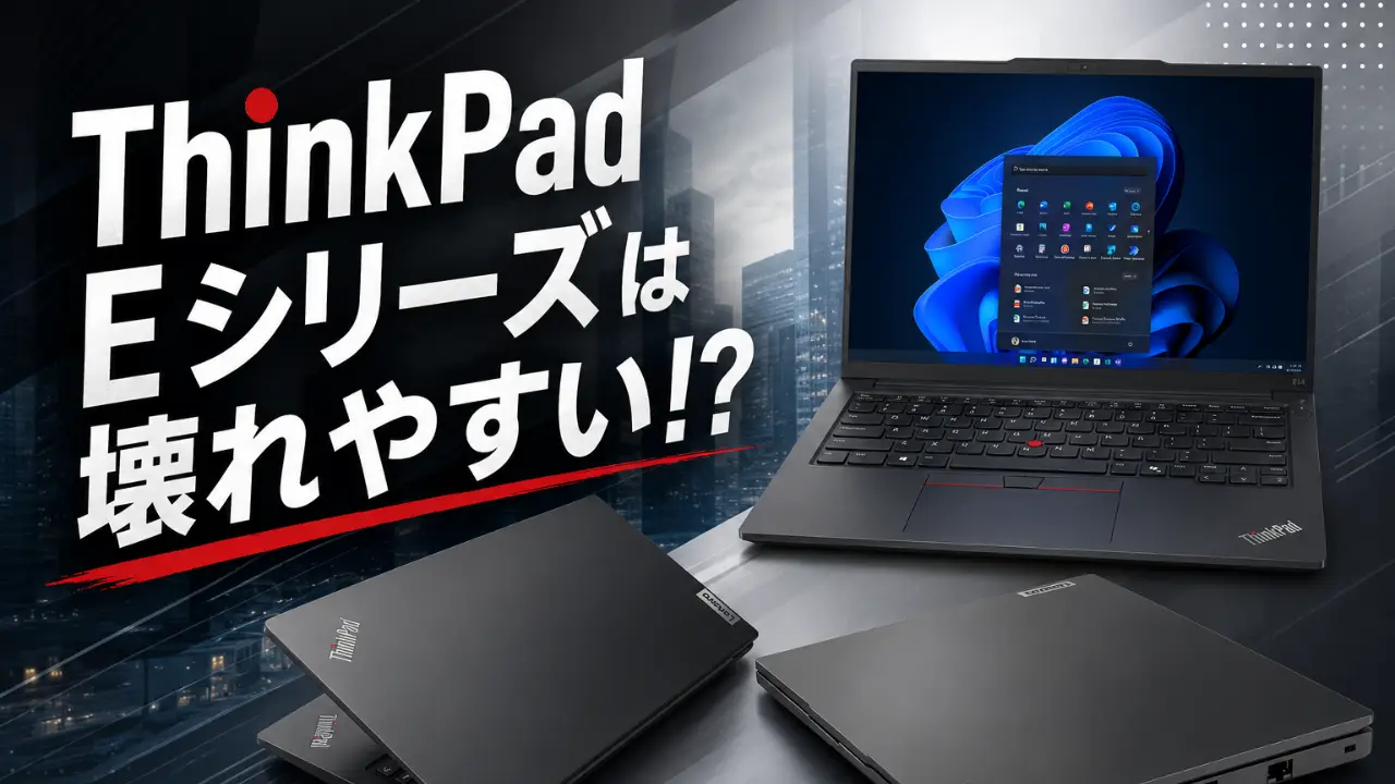 「ThinkPad Eシリーズ壊れやすいか」アイキャッチ画像