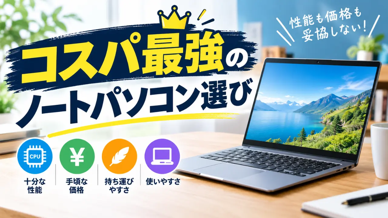 コスパ最強のノートパソコン選び方ガイド